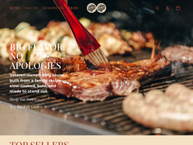 bigmetzbbqsauce.com homepage screenshot