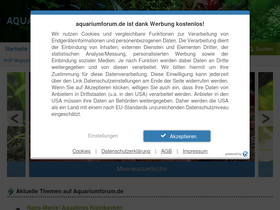 'aquariumforum.de' screenshot