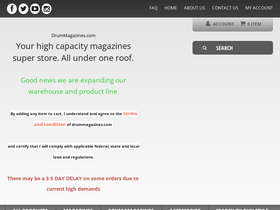 'drummagazines.com' screenshot