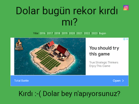'dolarrekorkirdimi.com' screenshot