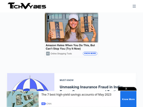 'techvybes.com' screenshot