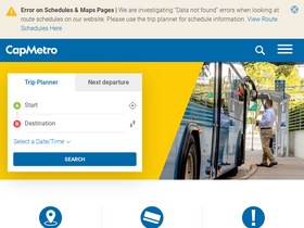 'capmetro.org' screenshot