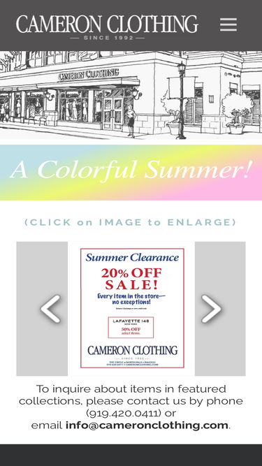 cameronclothing.com