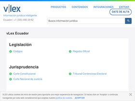 'vlex.ec' screenshot