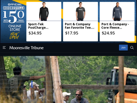 'mooresvilletribune.com' screenshot
