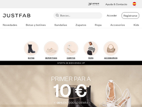 'justfab.es' screenshot