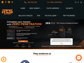 'rtstactical.com' screenshot