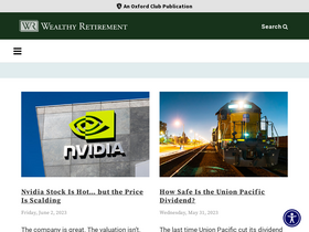 'wealthyretirement.com' screenshot