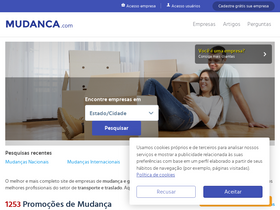 'mudanca.com' screenshot