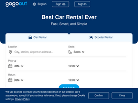 'gogoout.com' screenshot