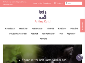 Alltingkatt homepage screenshot