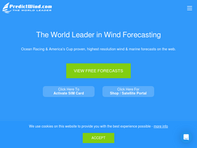 'predictwind.com' screenshot