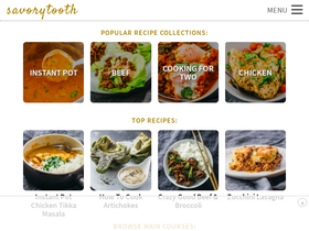 'savorytooth.com' screenshot