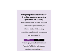 'nebegeda.lt' screenshot