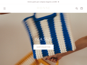 honne.store homepage screenshot