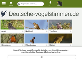 'deutsche-vogelstimmen.de' screenshot