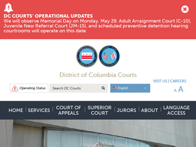 'dccourts.gov' screenshot