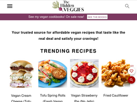 'thehiddenveggies.com' screenshot