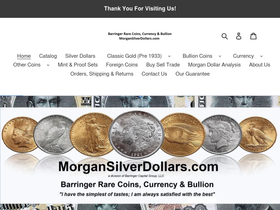 morgansilverdollars.com homepage screenshot