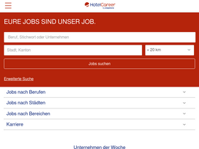 'hotelcareer.ch' screenshot