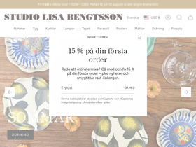 studiolisabengtsson.se homepage screenshot