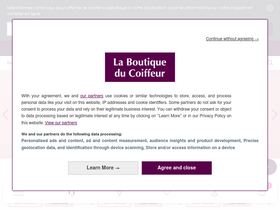 'laboutiqueducoiffeur.com' screenshot