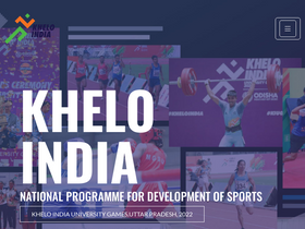'kheloindia.gov.in' screenshot