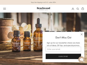 beachwoodessentials.com homepage screenshot