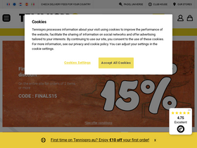 'tennispro.eu' screenshot