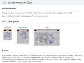 'minesweeper.online' screenshot