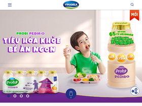 'vinamilk.com.vn' screenshot