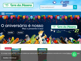 'terradospassaros.com' screenshot