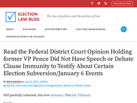 'electionlawblog.org' screenshot