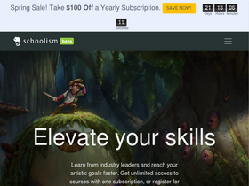 'schoolism.com' screenshot