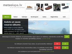 'meteolapa.lv' screenshot