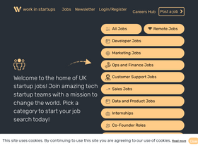 'workinstartups.com' screenshot