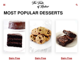 'thetasteofkosher.com' screenshot