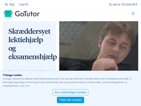 'gotutor.dk' screenshot