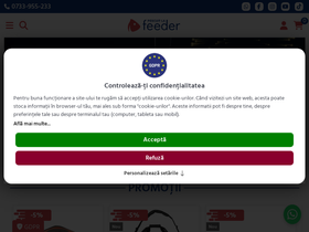 'pescuitlafeeder.ro' screenshot