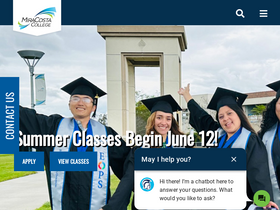 'miracosta.edu' screenshot