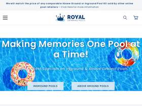 'royalswimmingpools.com' screenshot