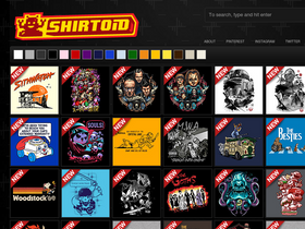 'shirtoid.com' screenshot