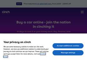'cinch.co.uk' screenshot