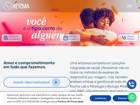 'kozma.com.br' screenshot