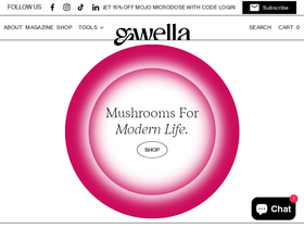 'gwellamushrooms.com' screenshot