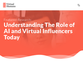 'virtualhumans.org' screenshot