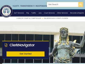 'hillsclerk.com' screenshot