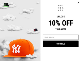 'hatheaven.com' screenshot