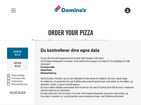 'dominos.no' screenshot