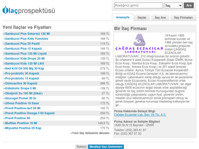 'ilacprospektusu.com' screenshot